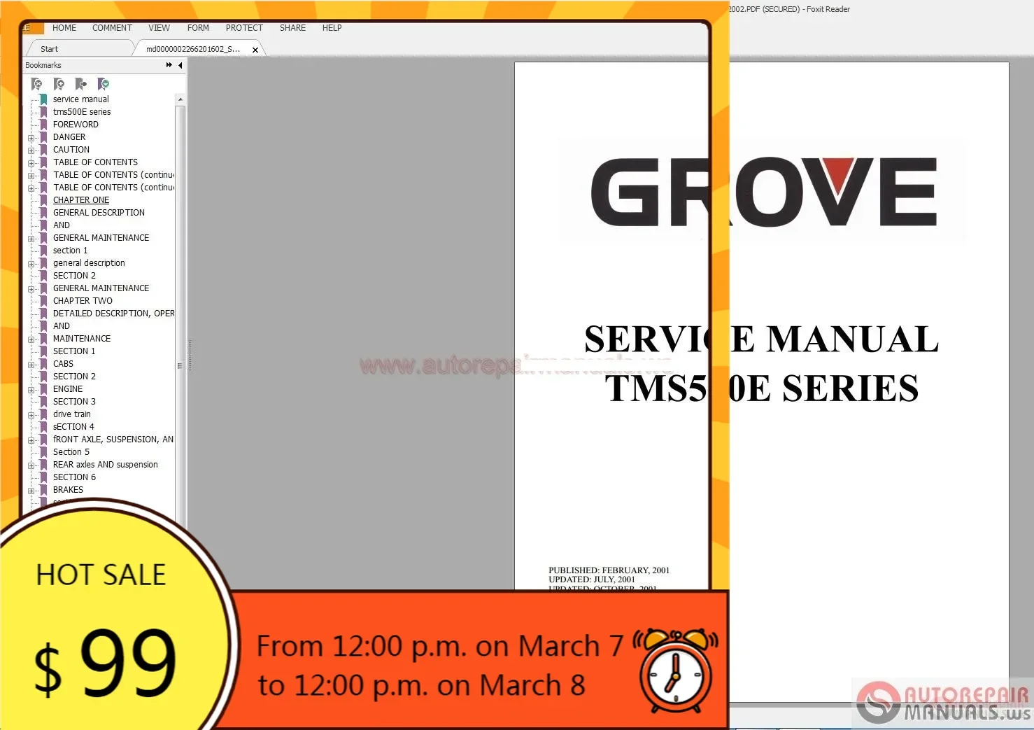 

AutoCD Grove Crane TMS SERIES ПОЛНЫЙ СЕРВИС РУЧНОЙ