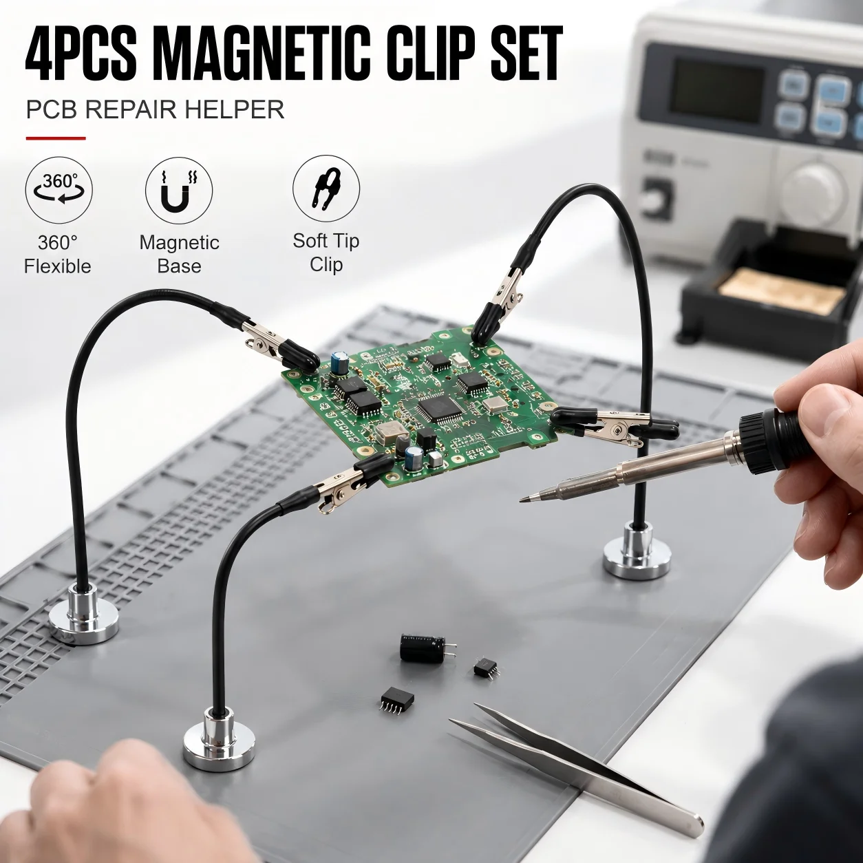 เครื่องมือช่วยบัดกรีแบบแม่เหล็ - Diy Electronics Gadget บทวิจารณ์และราคา