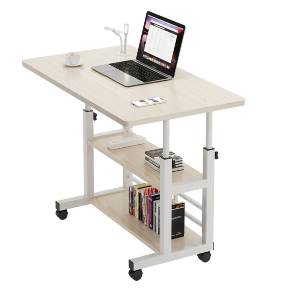 

Height Adjustable Computer Desk with Rolling Wheels Adjustable Bedside Laptop Desk Height Adjustable Laptop Desk for Home Office