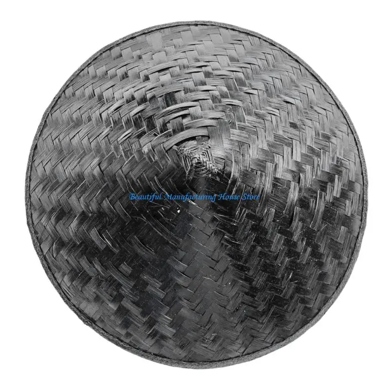 E56A Traditional Bamboo Sun Hat Traditional Design Lightweight and Breathable Perfect for Outdoor Work or Fishing