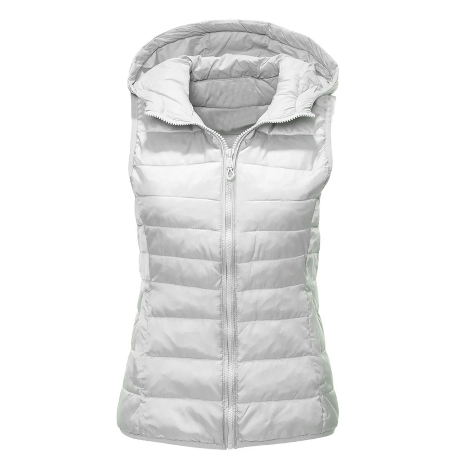 Vrouwen Donzen Vesten 2024 Nieuwe Herfst Winter Ultralicht Donzen Vest Vrouw Slank Mouwloos Jack Winddicht Warm Puffer Vest