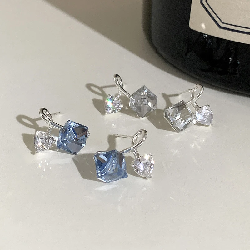 GANPUP Luxus-Ohrstecker mit funkelndem Zirkonia für Damen, neue Mode, süßer, niedlicher Ohrschmuck, Party-Geschenk, серьги женские – Detail 7
