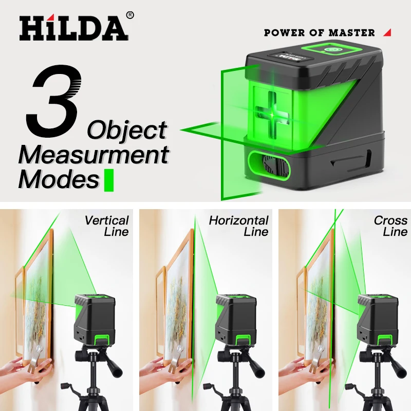 Imagem -04 - Auto Nivelamento Vigas Verdes Nível Laser Horizontal e Vertical Cross-line Linhas
