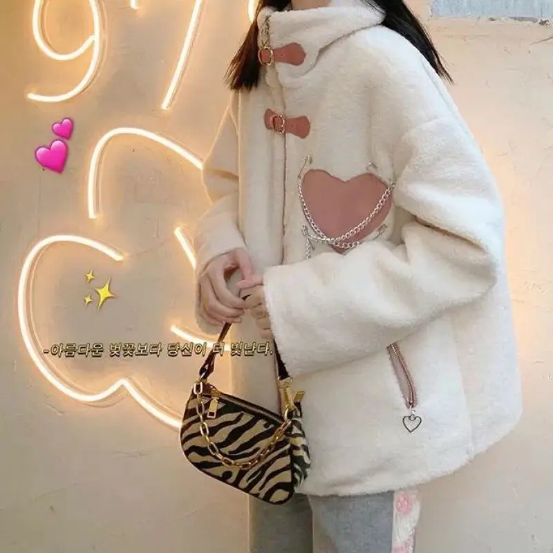 2026 mujeres Otoño Invierno nuevo estilo Stand Collar estilo occidental Casual Comfortcoat moda suelta cálida Chaqueta de algodón grueso sin terciopelo