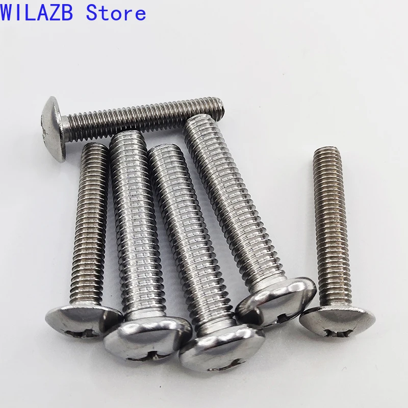 2/5/10/50 Uds M2 M2.5 M3 M4 M5 M6 M8 Mini Micro pequeño GB818 304 tornillo de cabeza Phillips cruzada de acero inoxidable perno redondo