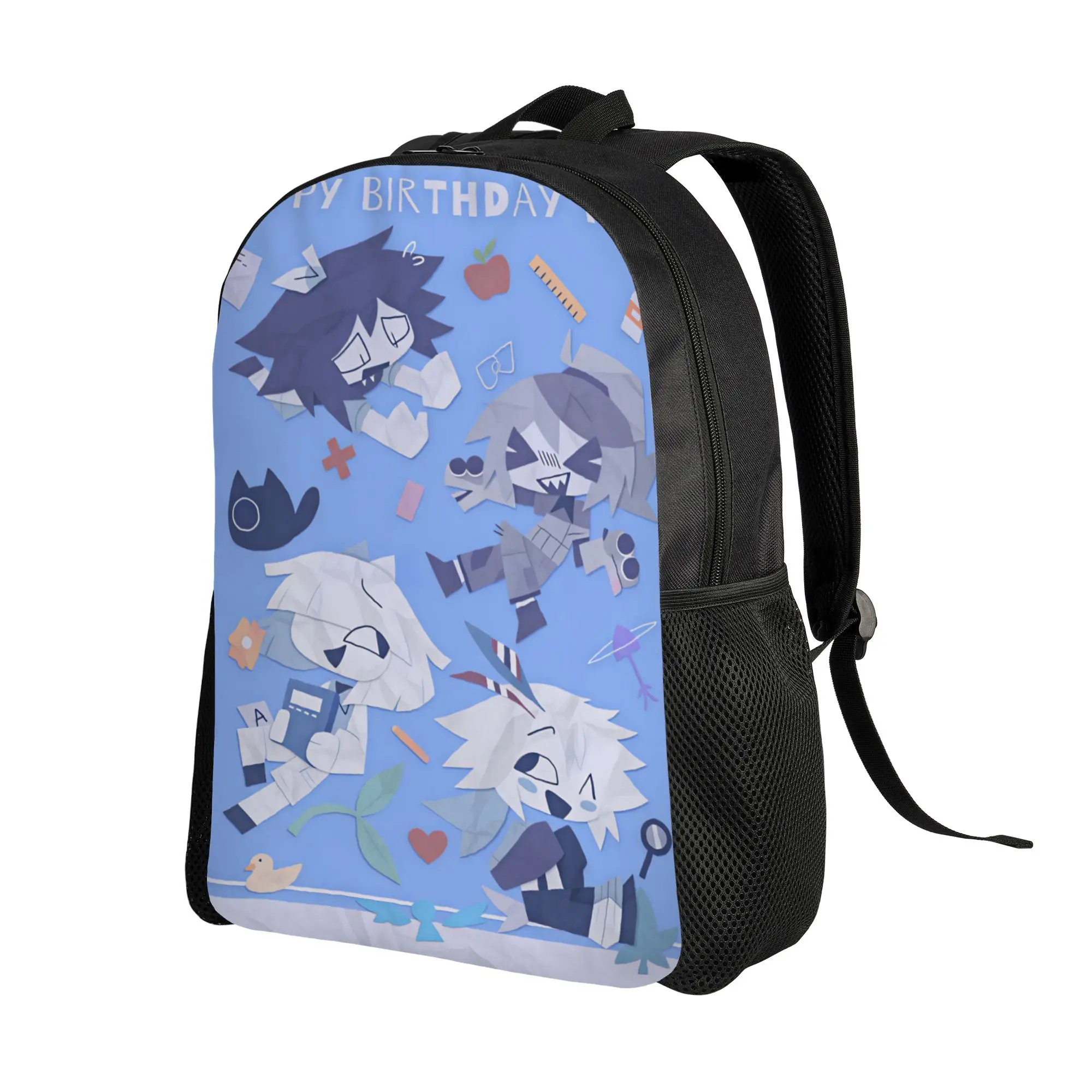 Fundamental Paper Education Backpack  Workout Backpacks Student Unisex Colorful Lightweight High School Bags Streetwear Rucksack