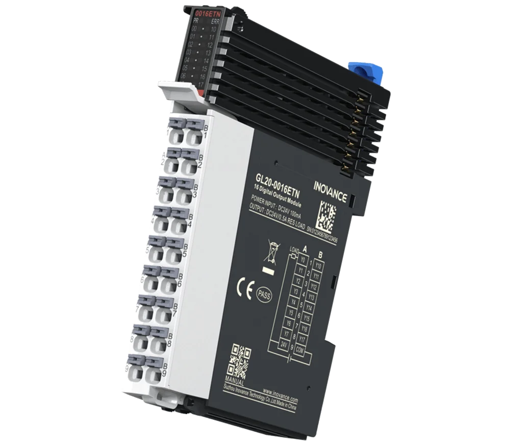 

Inovance PLC I/O Expansion GL20 I/O Modules GL20-1600END For Easy H5U AM600 Series PLC Inovance