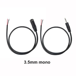 1M Audio Extension Cable Aux Single Head Line 3.5mm Stereo Male and Female Cable 2 Pin 2 Core Audio Output Line