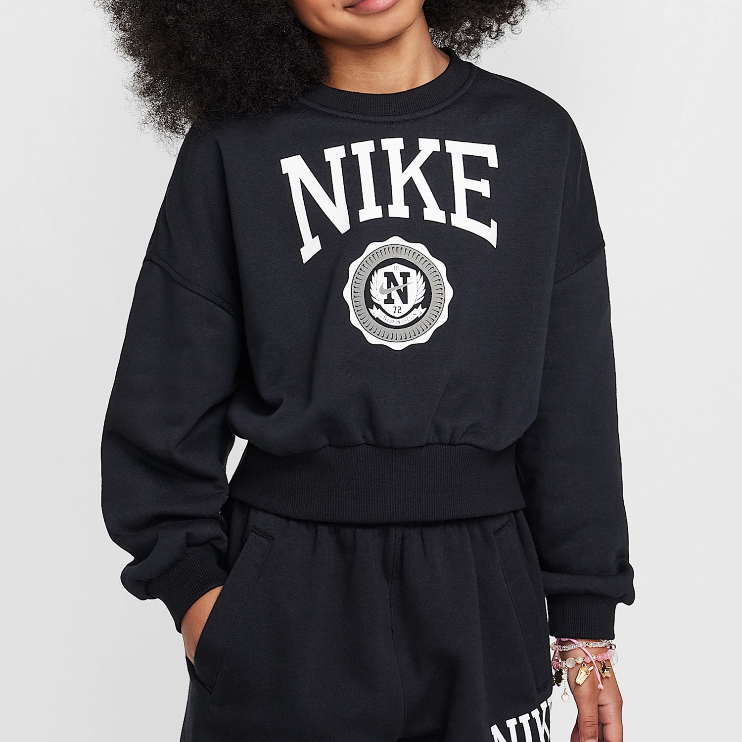 

Nike genuine New Boys' Knitted Printed Warm Sports Hoodie HJ3373-010