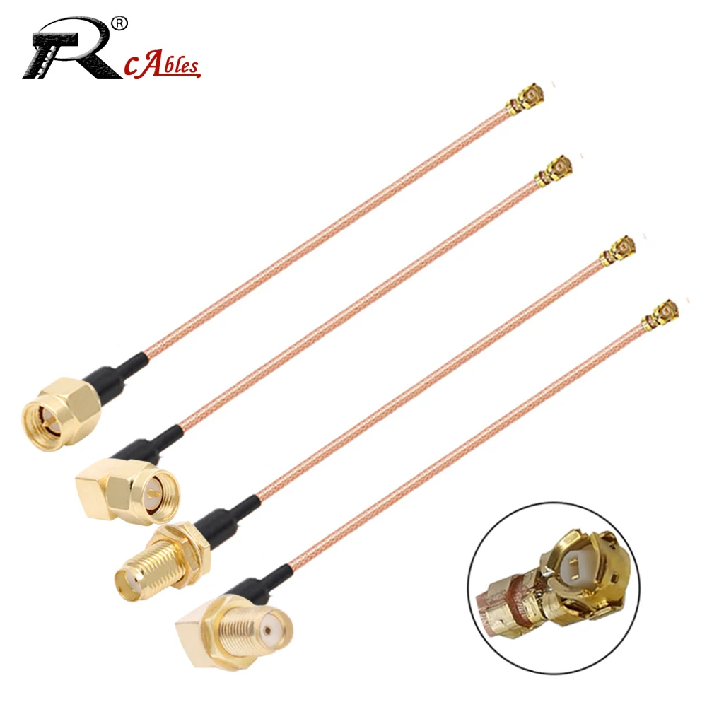 

1 шт. RG178 кабель SMA «папа/гнездо» к U.FL MHF-1 «мама» разъем RG-178 RF коаксиальный косичка WIFI удлинительный кабель антенны