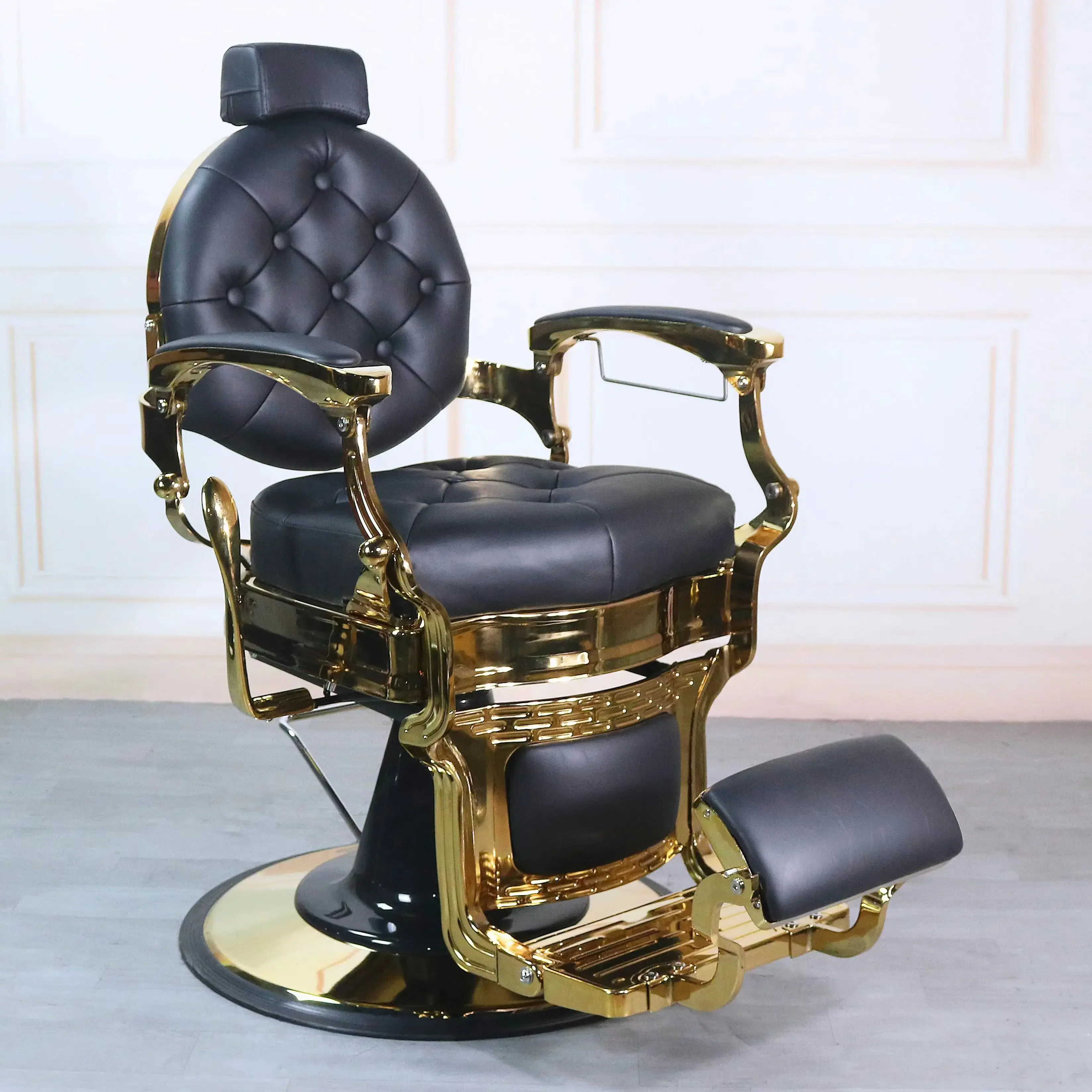 HHRetro Oil Head Chair Hair Salon Reclining Chair Hair Perm And Dye Hair Salon Chair Lifting And Rotating