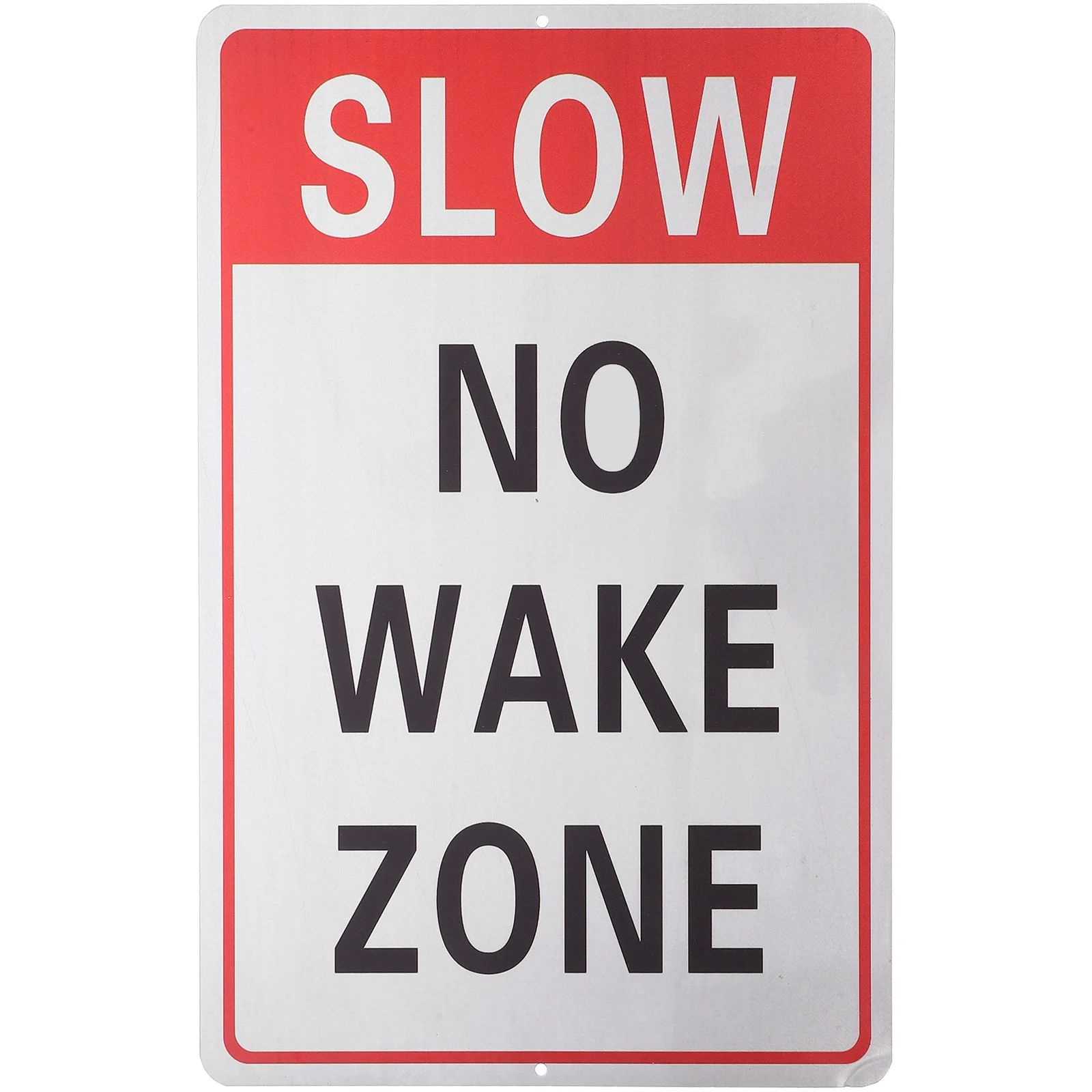 Slowing No Waking Zone Sign 30X45Cm Aluminum Reflective Outdoor Traffic Safety Sign For Parking Lot Factory Road Use
