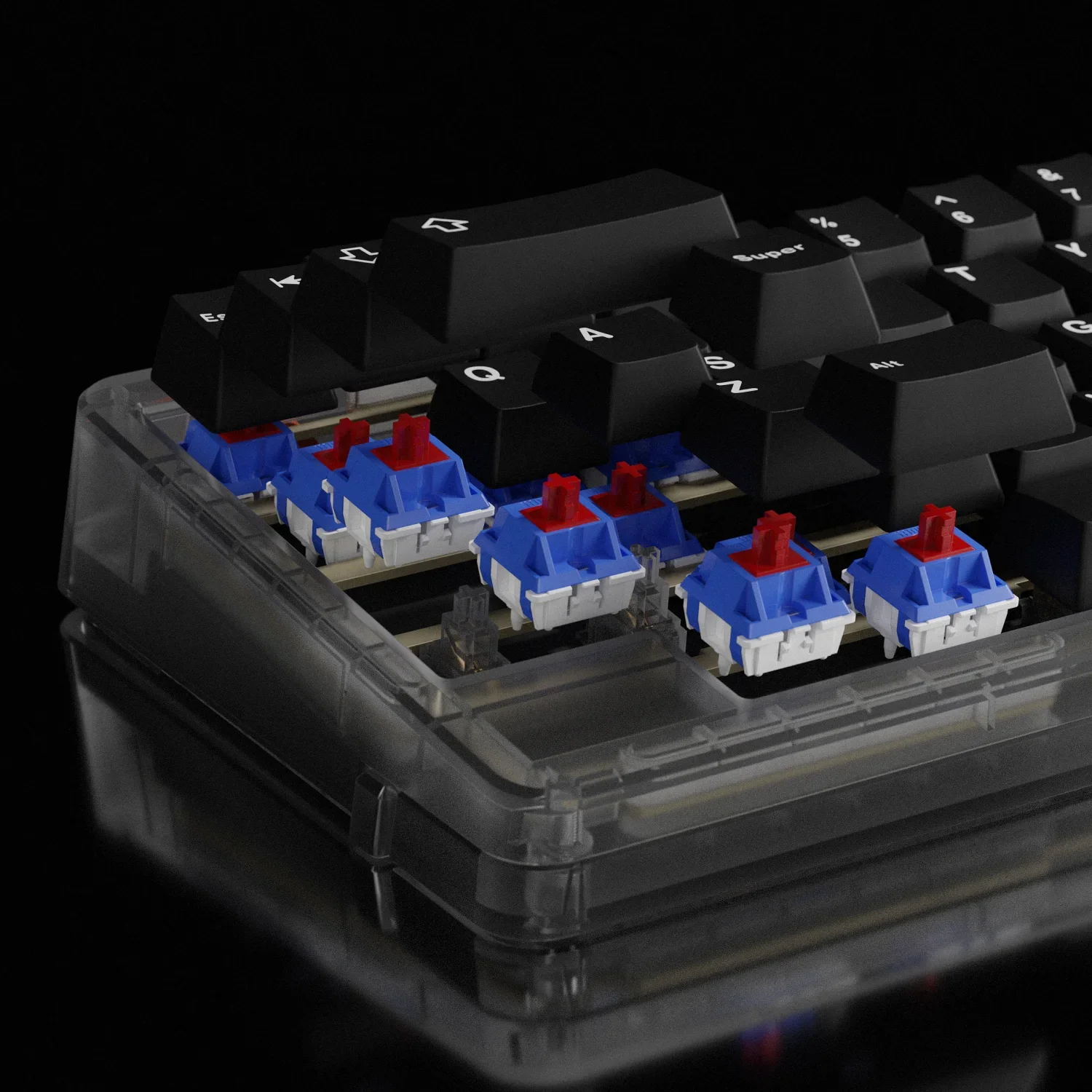 BCKeys×HMX Tanker lineaire schakelaar Aangepaste originele as 45g Lichte druk gesmeerd voor mechanisch toetsenbord Cherry MX Gifts
