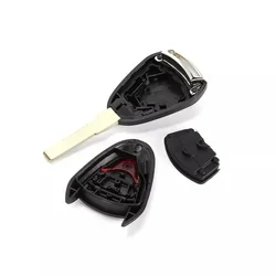 Sunshine-funda para llave de 2/3 botones, carcasa para llave de bloqueo de coche, piezas de repuesto para automóviles para Porsche 911 997 Boxster 987 Cayman