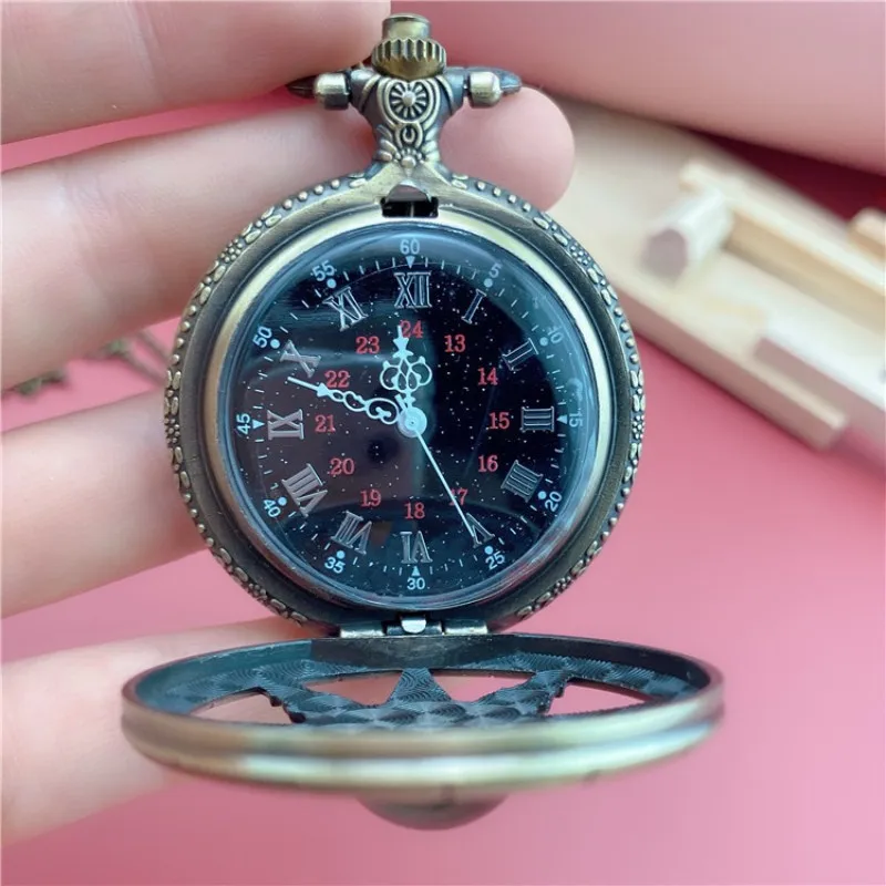 Ladies jewelry design elegant quartz pocket watch necklace vintage pendant birthday gift