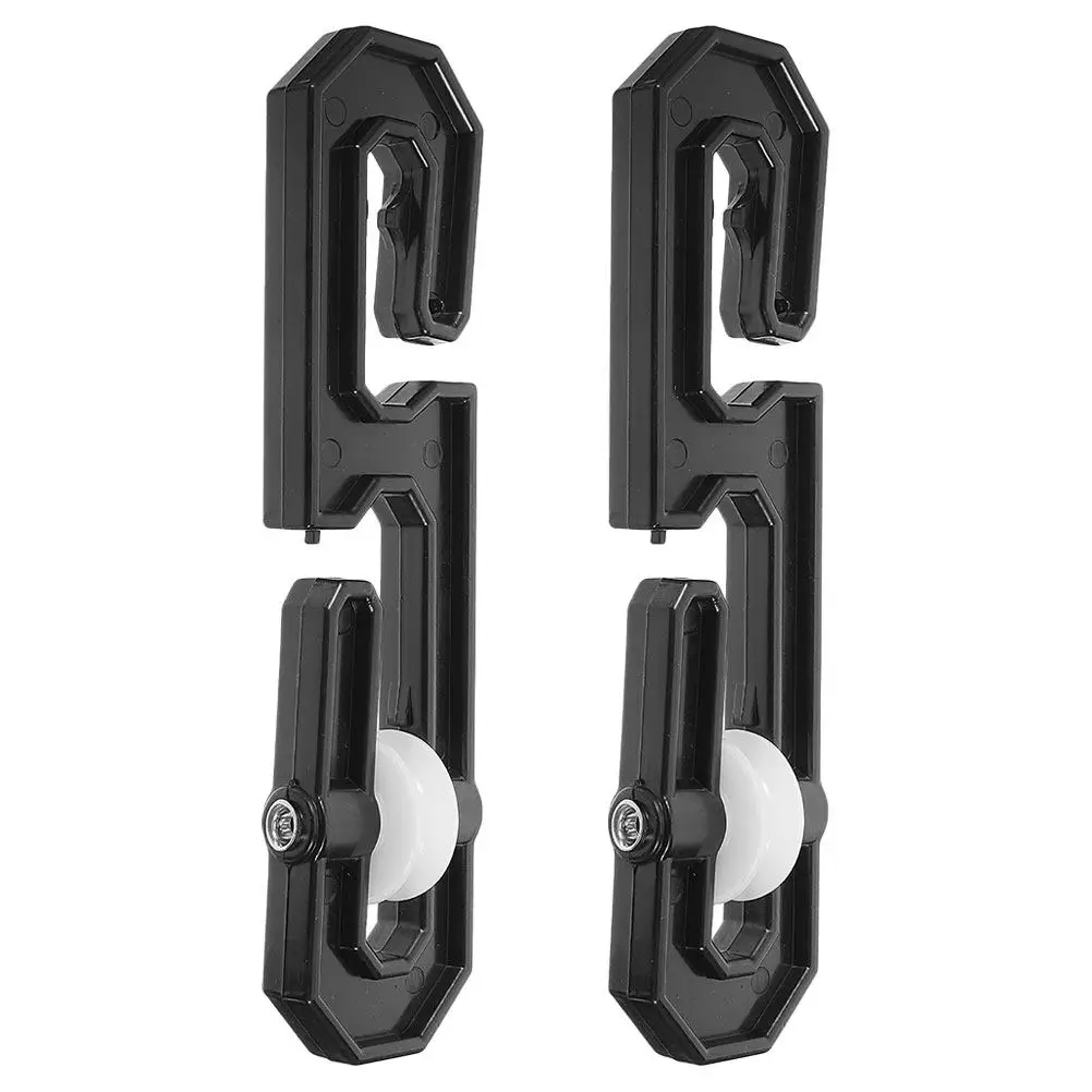 2Pcs Clothesline Separator Outdoor Plastic Aluminum Rolling Pulley Spreader Splitter for Long Laundry Line Travel Clothesline