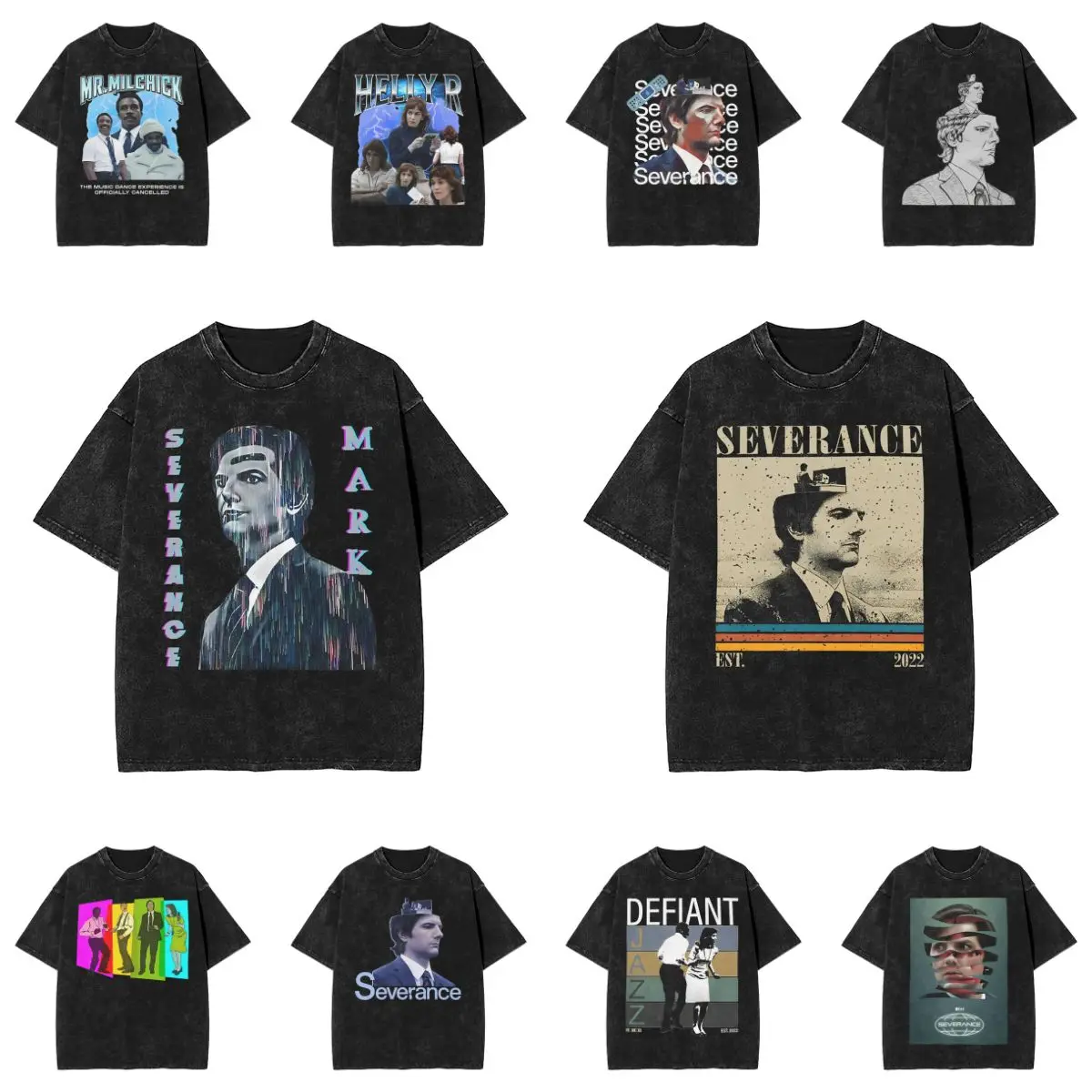 

Футболка Scary Numbers Severance TV Show для мужчин, забавные хлопковые футболки с круглым вырезом и короткими рукавами, футболка Lumon Industries, одежда для вечеринок