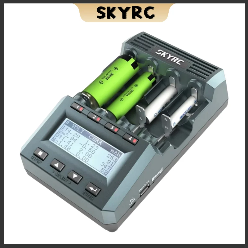 SKYRC MC3000 Battery Charger BT Smart APP PC Control LED Screen For NiMH NiCd Li-ion LiFePO4 Ni-Zn AAA Battery