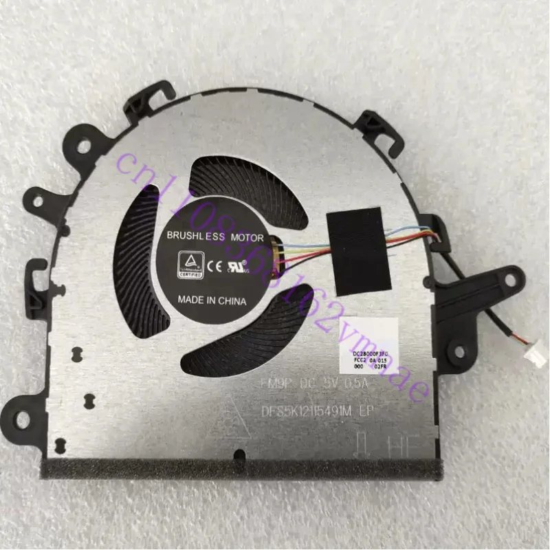 

Replacement CPU Cooling Fan for Lenovo IdeaPad 3-15ADA05 81W1 3-15IML05 81WB Series 5F10S13910
