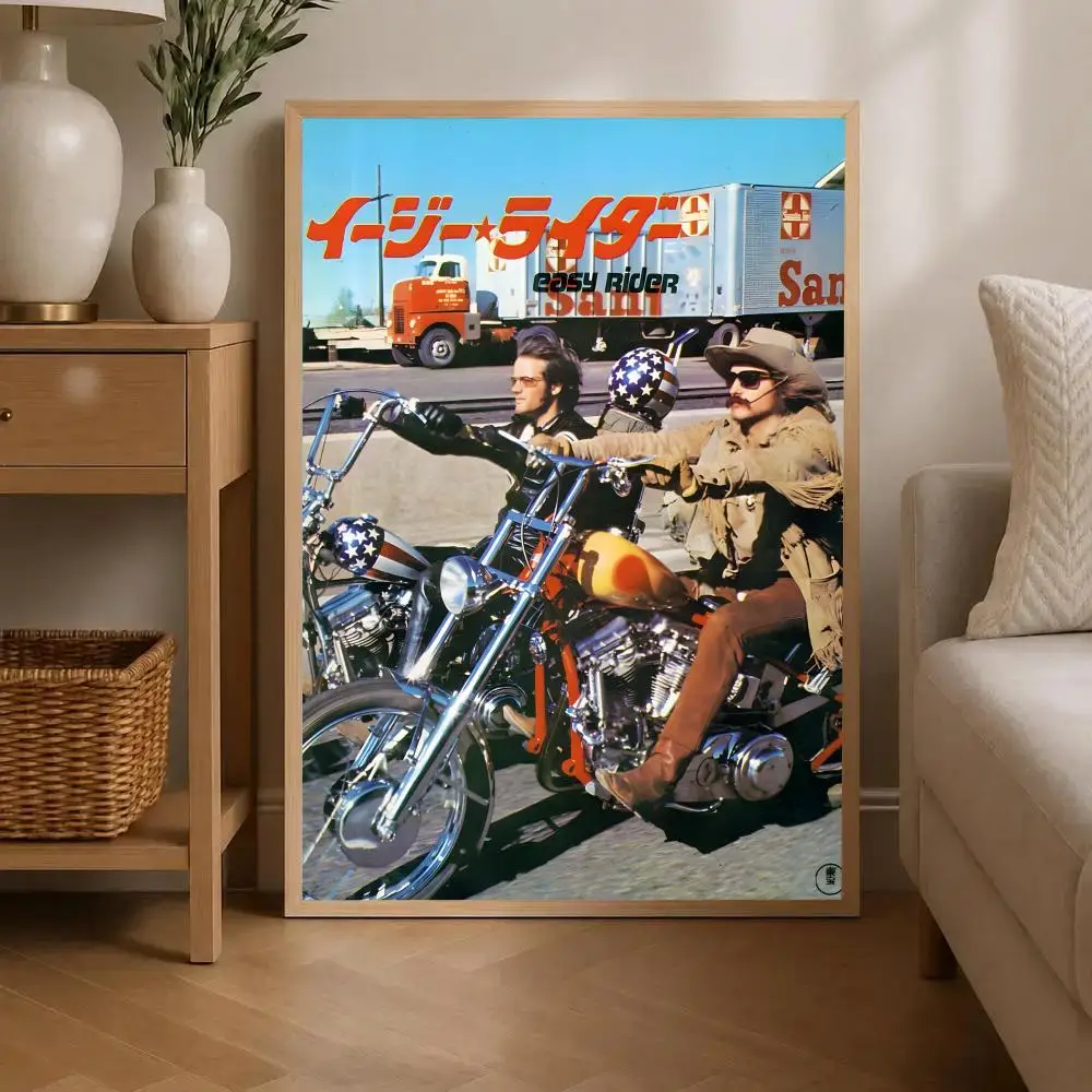 Easy Rider Poster Sticky Painting Prints Wall Art Waterproof Home Living Bed Room Bar Cafe Aesthetic Decor - view 6