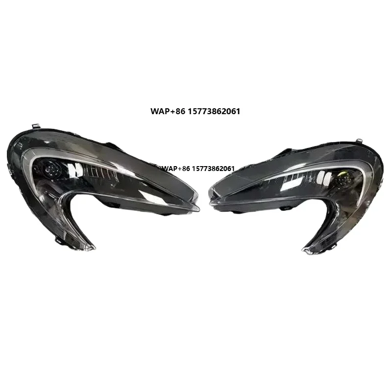 1 Unit MP4-12C Front Car Headlight 650 540 DRL in White Amber 24V/12V Glass Lamps with 6000K Color Temperature for Low Beam
