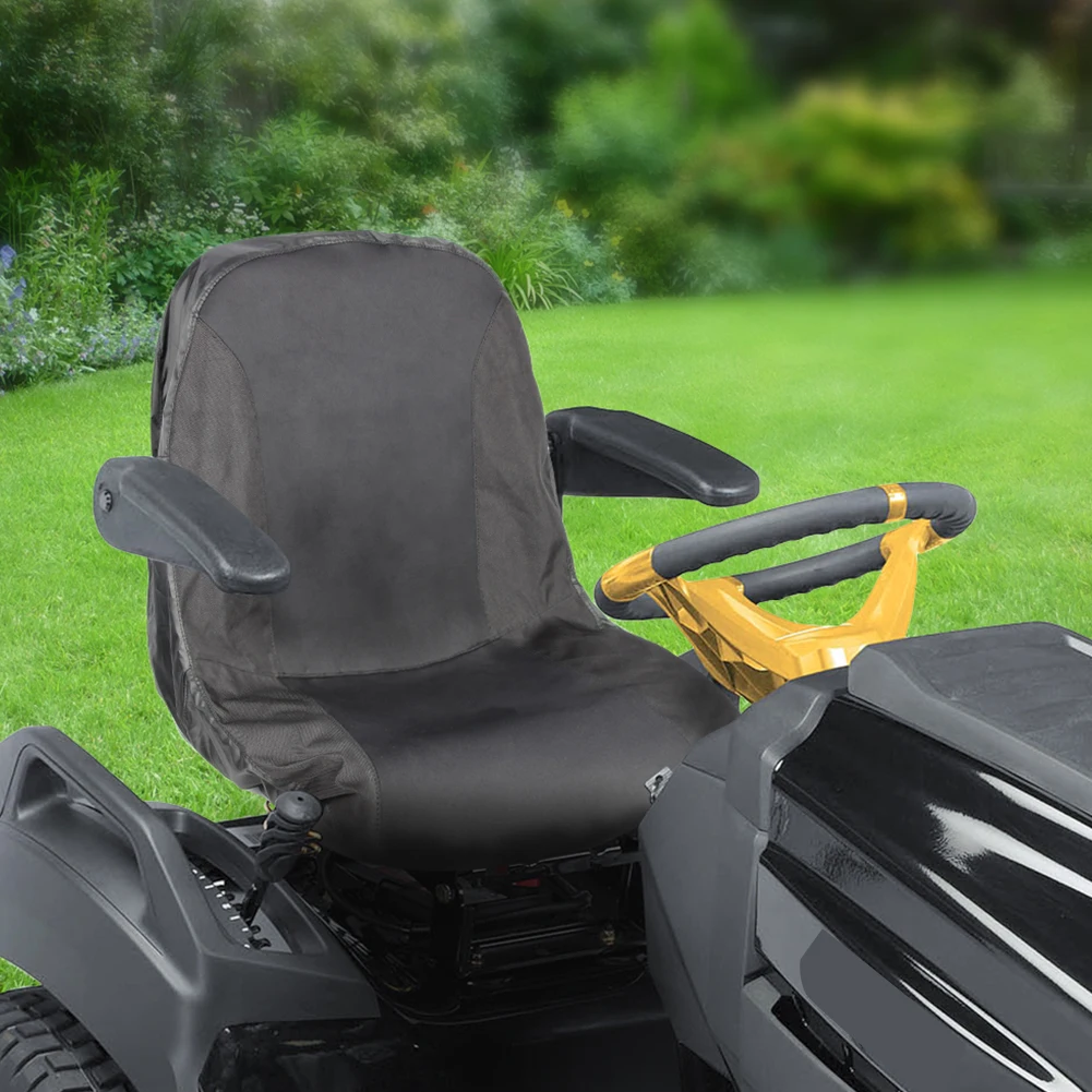

Tractor Seat Cover 600D Polyester Oxford Riding Lawn Mower Cushion Waterproof Riding Mower Seat Cover Weatherproof