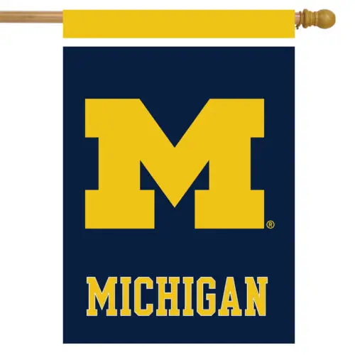 Wolverines House Flag Licensed ; Briarwood Lane