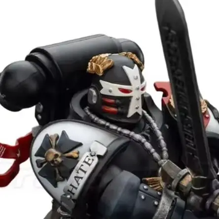 【en-stock】figura-de-accion-joytoy-1-18-warhammer-40k-black-templars-emperor's-championship-bayard's-revenge-modelo-de-juguete-para-regalo