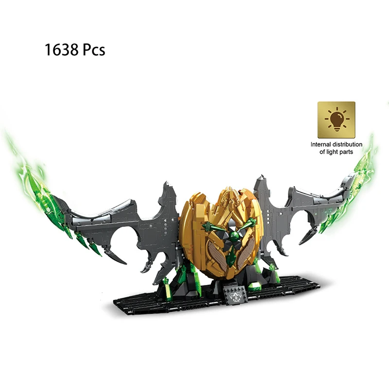 Demon Hunter Illidan Stormrage Character Weapon Model Bricks Toys:Warglaive Of Azzinoth Building Blocks Shadow Blade