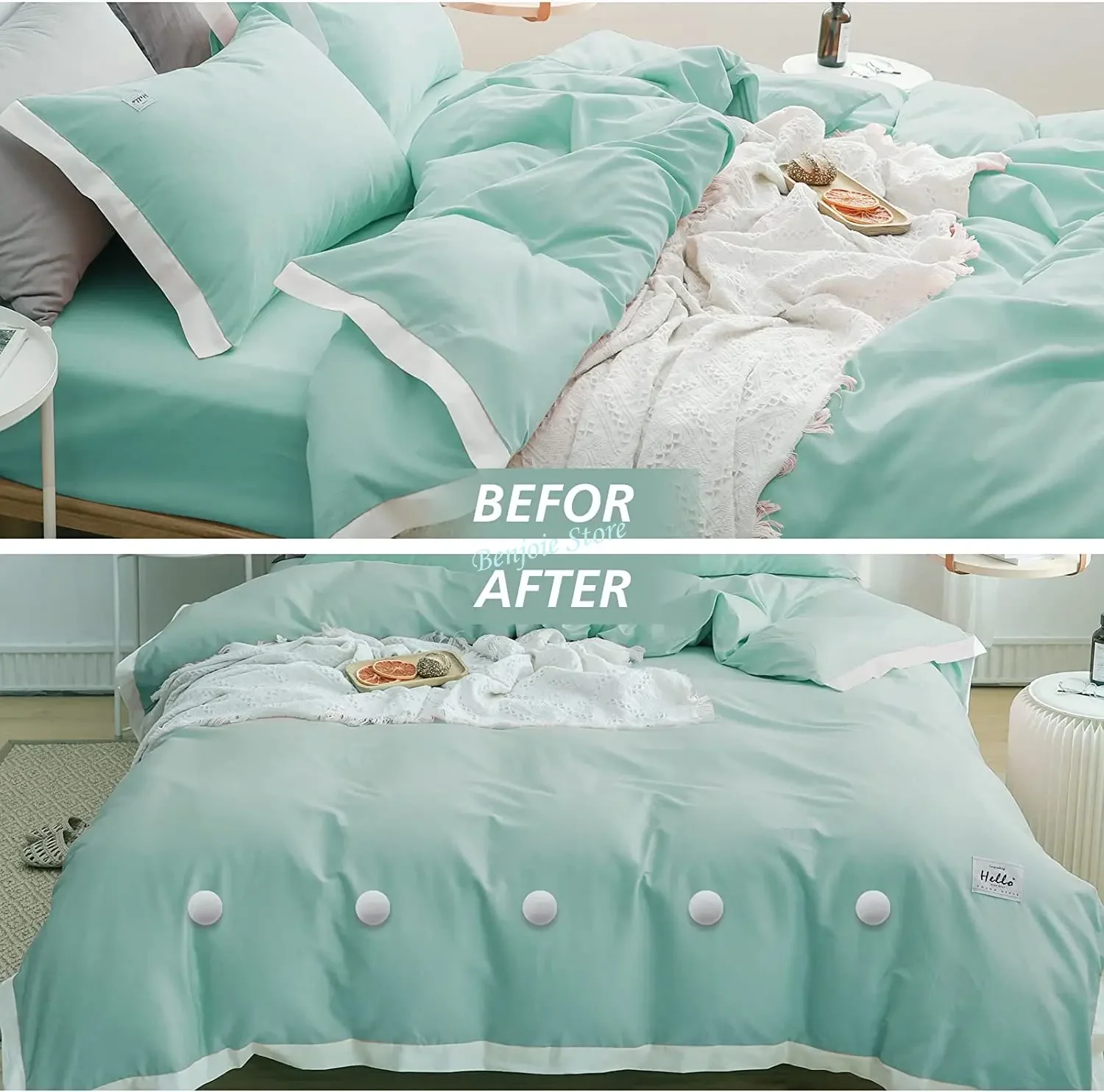 BedSheet Quilt Clip One Key To Easy Unlock Duvet Cover Fastener Anti-Slip Blanket Buckles Holder Fixator Grippers
