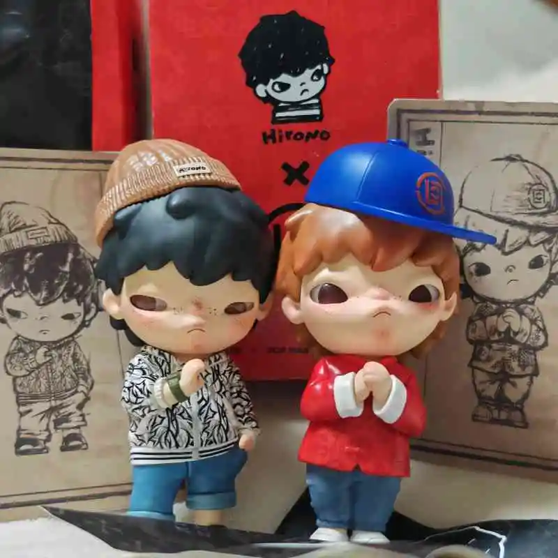 

New Genuine Popmart Hirono×Clot Series Anime Figures Limited Edition Hirono Yin-Yang Collectible Toy Holiday Decoration Toy Gift