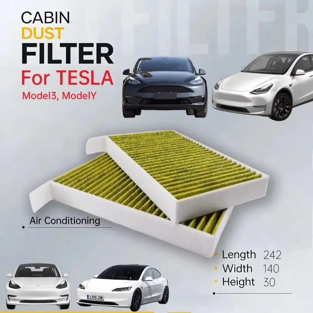 Westguard Luft kabinen filter für Tesla Modell 3 Modell y Klimaanlage Filter Hepa elektro statische Baumwolle Gerüche beseitigen 2 teile/satz