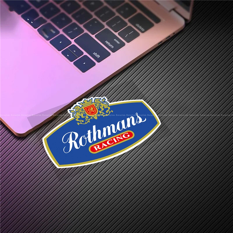 Car Styling Tape for Rothmans Racing Sponsor Modified Sticker Motocross Motor Fuel Tank Box Auto Decoration Decal