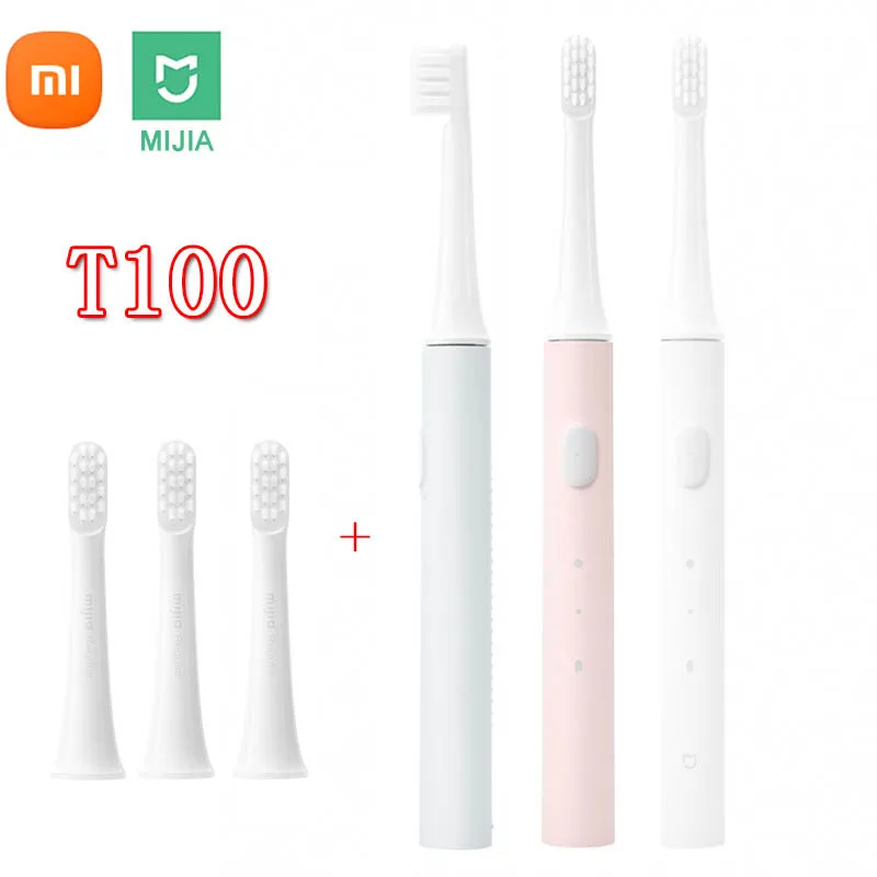

Зубная щетка Xiaomi Mijia T100 звуковая электрическая для взрослых, автоматическая ультразвуковая Водонепроницаемая перезаряжаемая через USB зубная щетка, Xiami