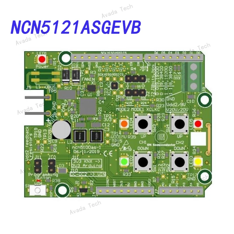 

Avada Tech NCN5121ASGEVB Evaluation board Arduino board NCN5121 communication transceiver