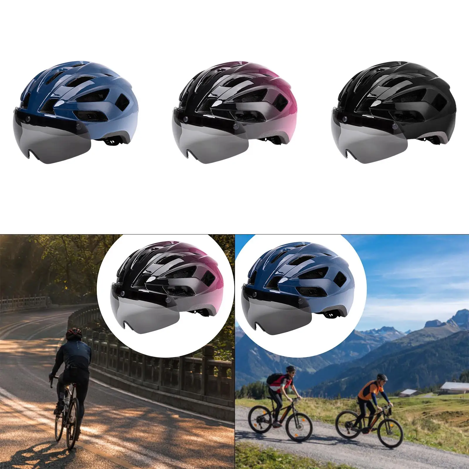 

Велосипедный шлем, легкие и прочные велосипедные аксессуары для езды на горном велосипеде, окружность 55-61 см/22-24 дюйма, городские велосипедные аксессуары для женщин и мужчин