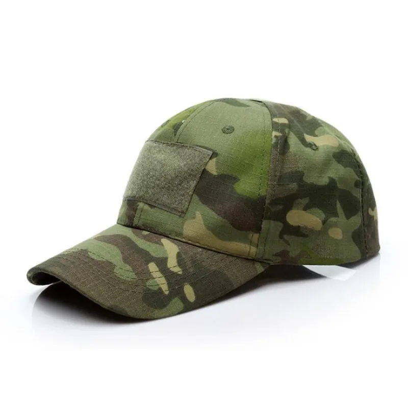 Gorras deportivas al aire libre con cierre trasero, sombrero de camuflaje para Safari, Camping, gorras deportivas tácticas de caza para hombres, ropa de caza para adultos