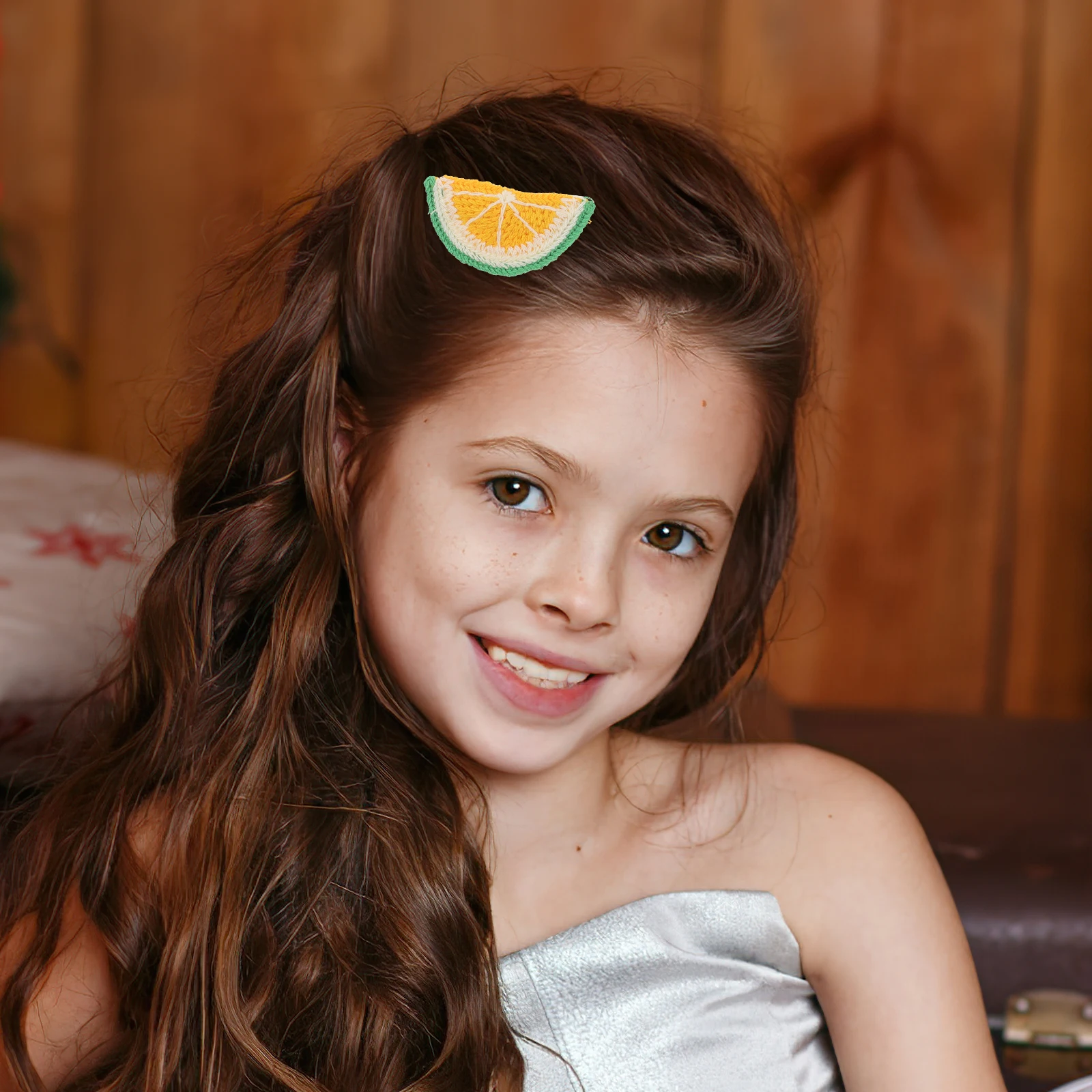 

Children Hairpin Clips Fun Headgear Accessories for Girls Thin Iron Cartoon Strawberries Carrots Watermelons Stylish Handmade