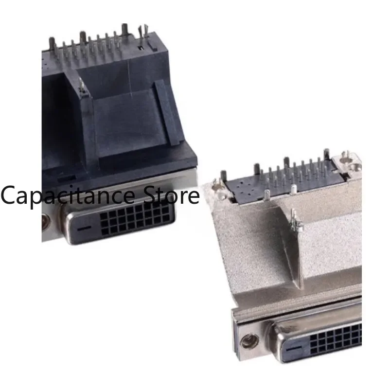 

10PCS DVI24+1 high shielded full package semi positioning column black/gray connector
