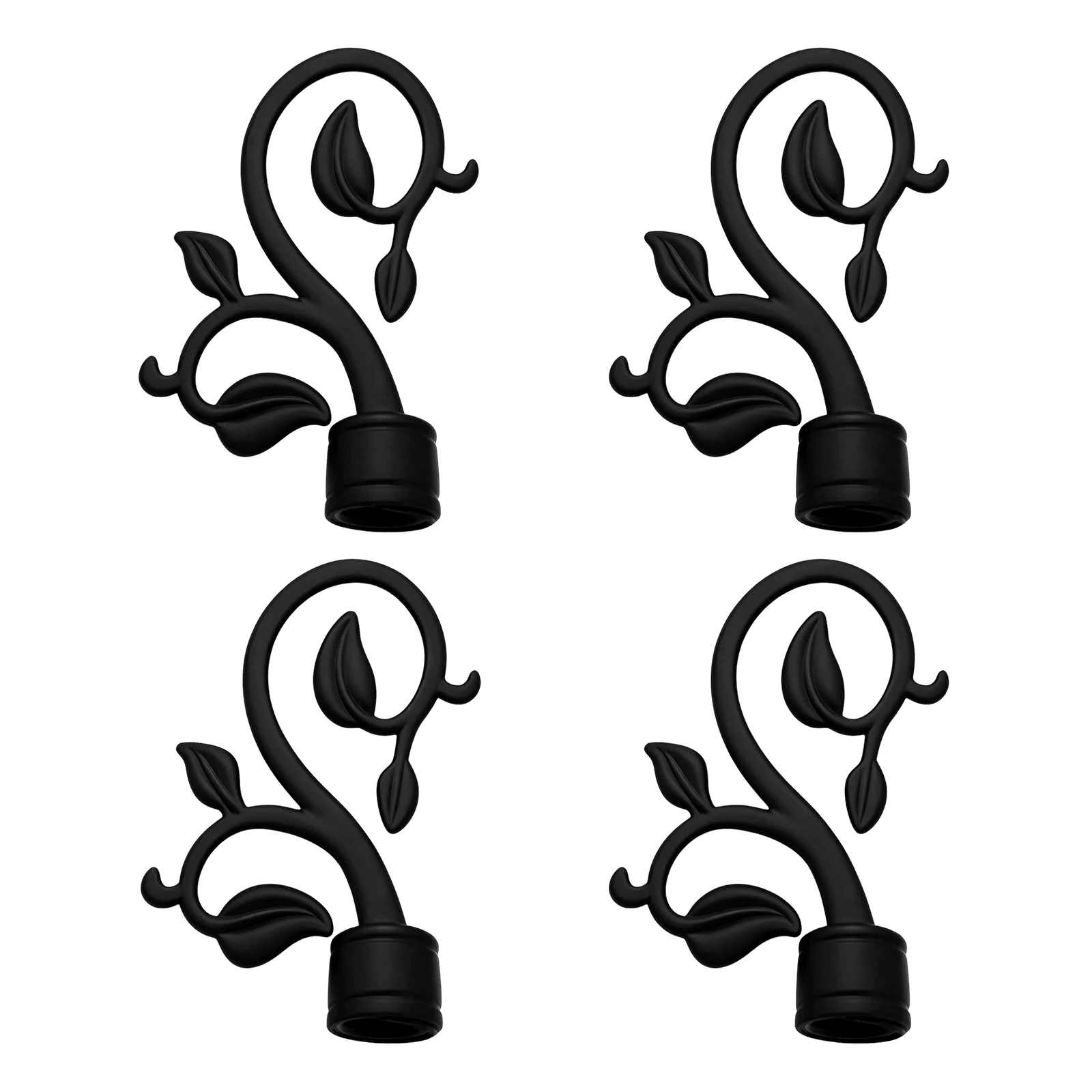 4 Pack Curtain Rod End Caps Curtain Rod Cover Curtains Rods Finals Head for Living Room Stylish Home Decor Accessories