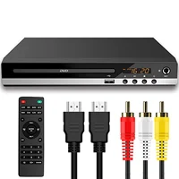 Reproductor de DVD HDMI 1080P, reproductor de DVD doméstico de alta definición para TV, todas las regiones, reproductor de discos de CD y DVD gratuito, salida AV, puerto de micrófono incorporado