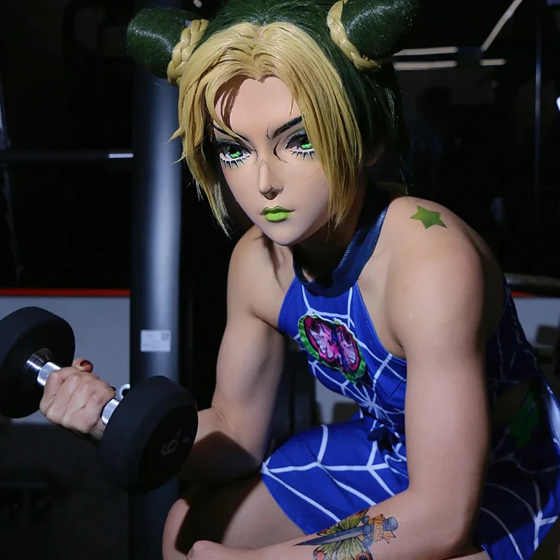 BJD 수지 하프 헤드/풀 헤드 마스크 Kigurumi Eyes Crossdress Cosplay 일본 애니메이션 유니섹스 마스크 눈과 가발