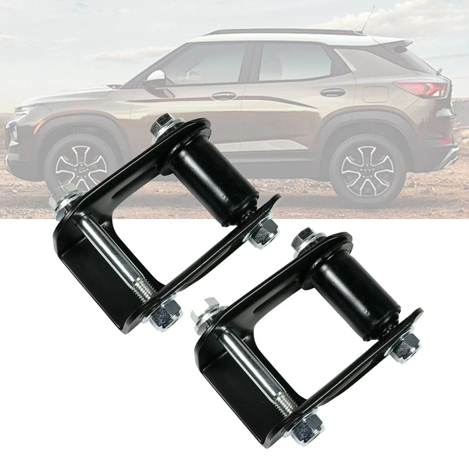 

2 Pieces Rear Leaf Spring Shackle Kit 722-028 for Chevrolet S10 Pickup