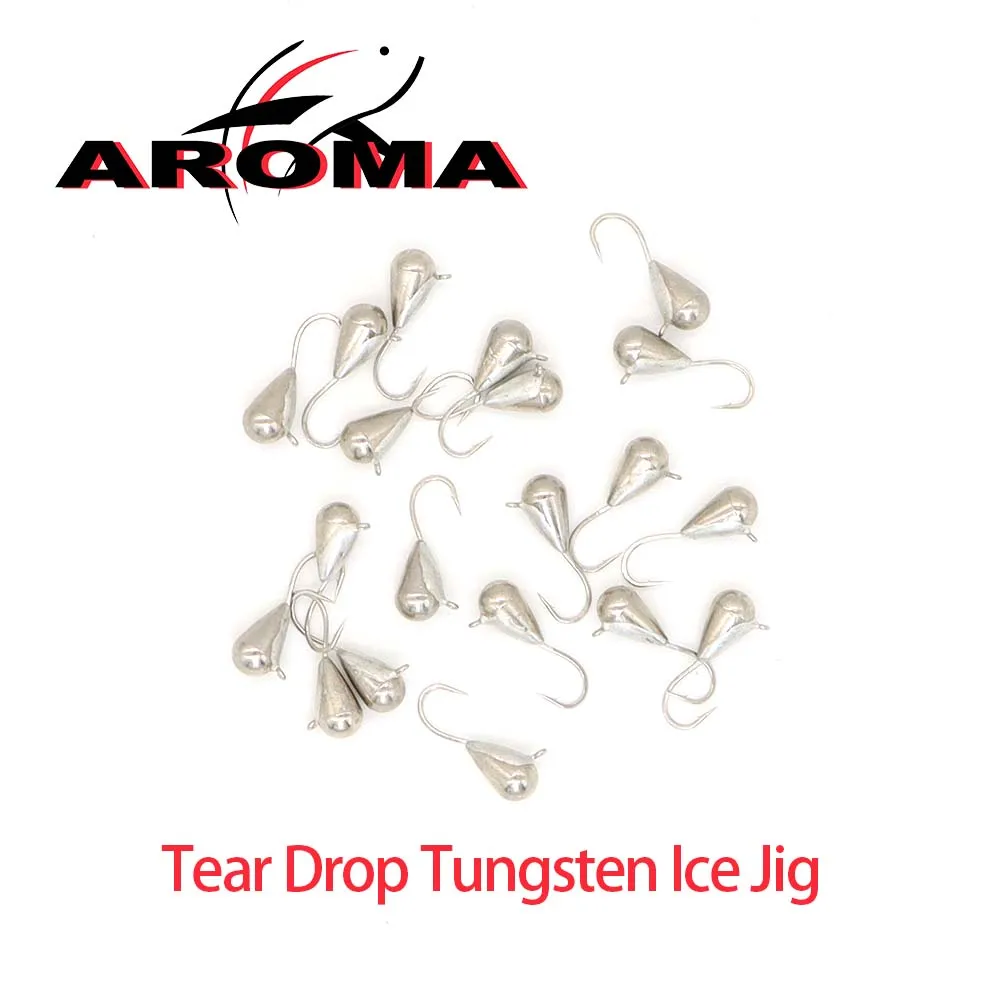 

Hot sale 5/10pcs Tungsten Ice Fishing Jig,2.7mm-7.0mm Tear Drop Hayabusa Hook Winter Pike Carp Panfish Soft Lure Bait Tackel