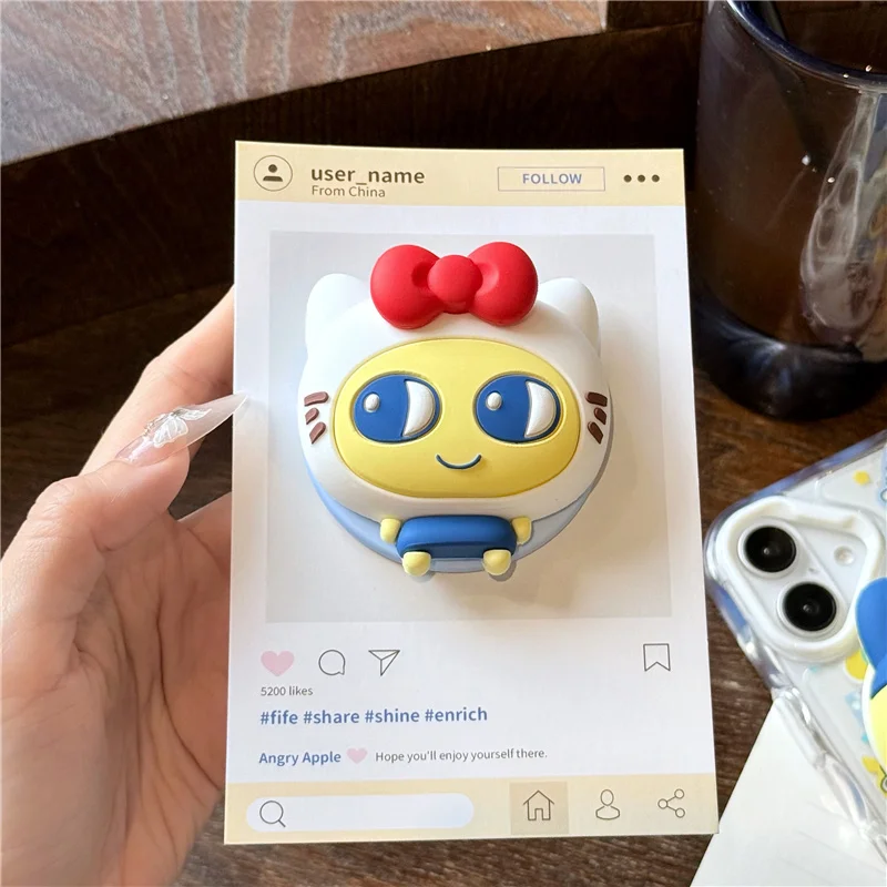 Kawaii Cartoon magnetische faltbare Handy-Griffhalter Sockel Tasche für Magsafe IPhone Samsung Mac Safe Ring Finger Expanding – Detail 6