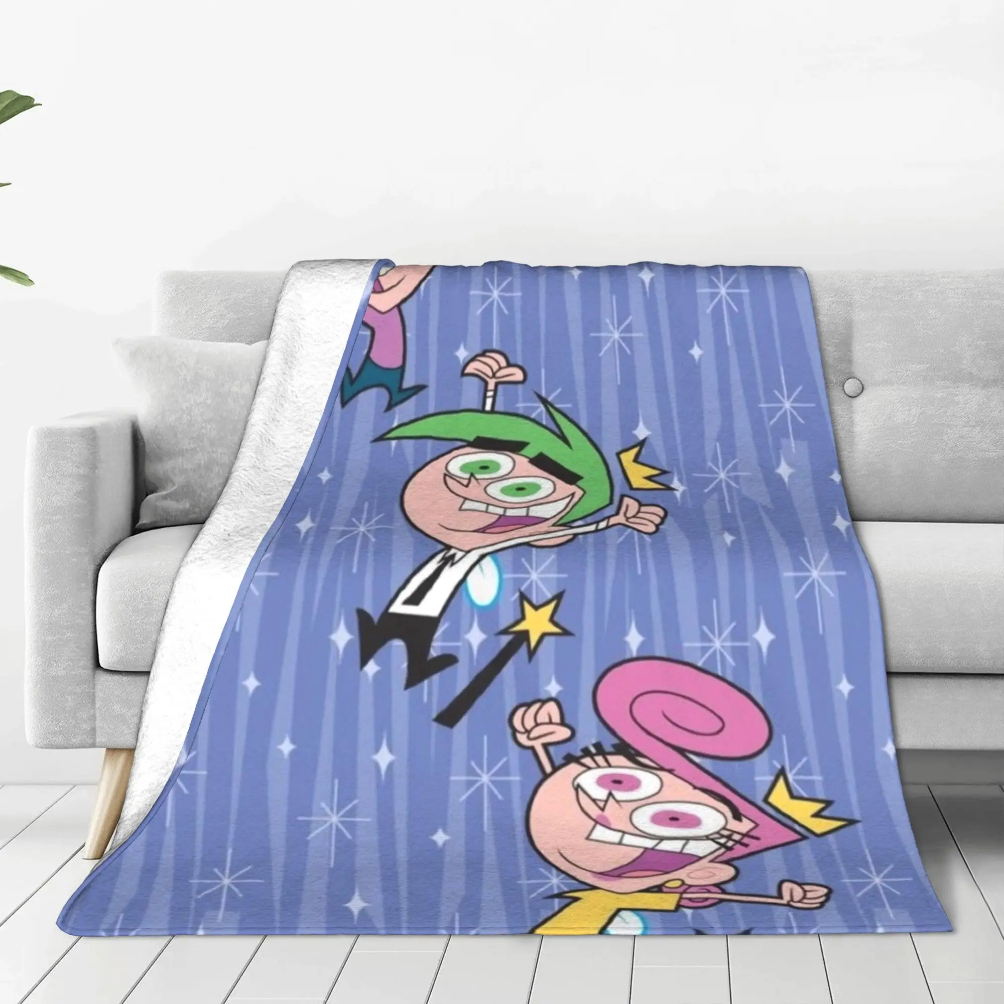 Fairly OddParents Blanket All Season Fairly OddParents  Cute Thin Throw Blankets For Sofa Couch  Plush Thin Quilt