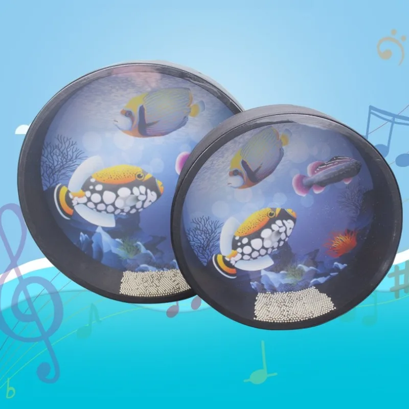 Children Beginners Ocean Drum Portable Handheld Junior Hand Drums Adult Meditation Drums Professional Percussion Instruments