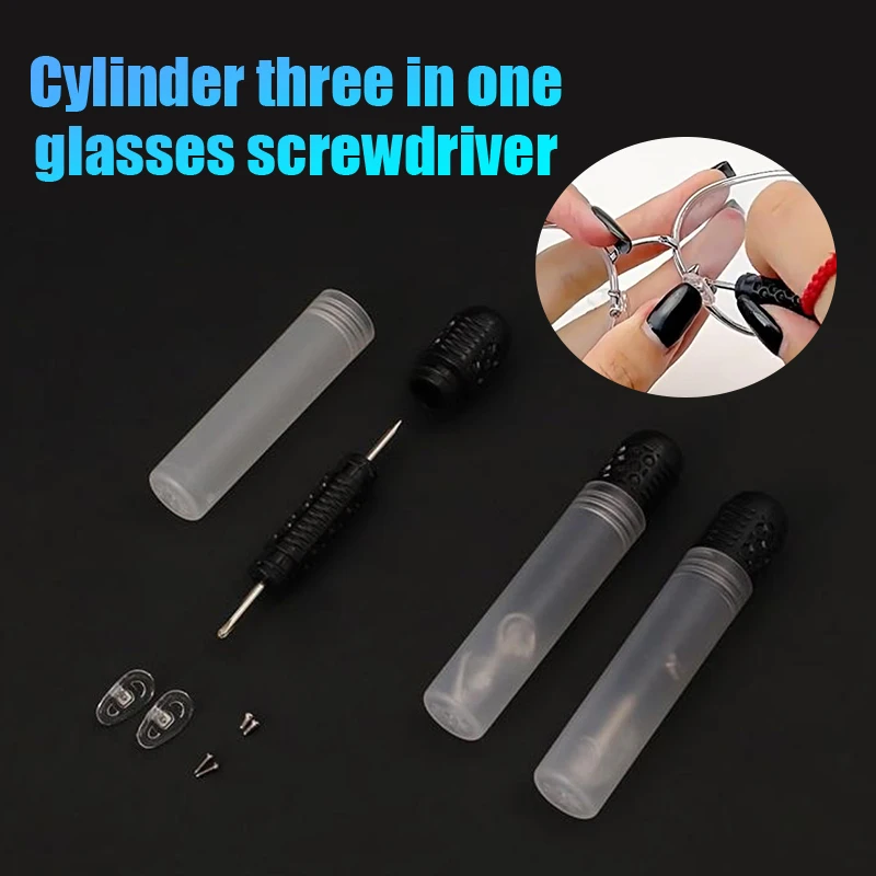 Screw Driver For Eye Glasses Sunglasses Repair Kit Tool Glasses Screwdrivers Screws Sets Nuts Eyeglasses Optical Parts Assorted