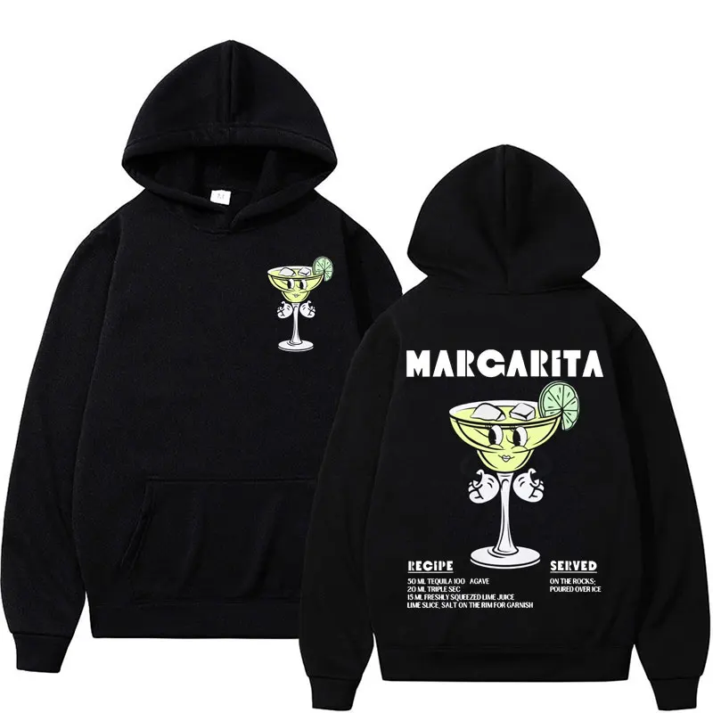 

Margarita Meme Hoodie Funny Cocktail Unisex Gothic Vintage Cartoon Hoodies Men Clothing Fashion Aesthetic Sweatshirts Streetwear