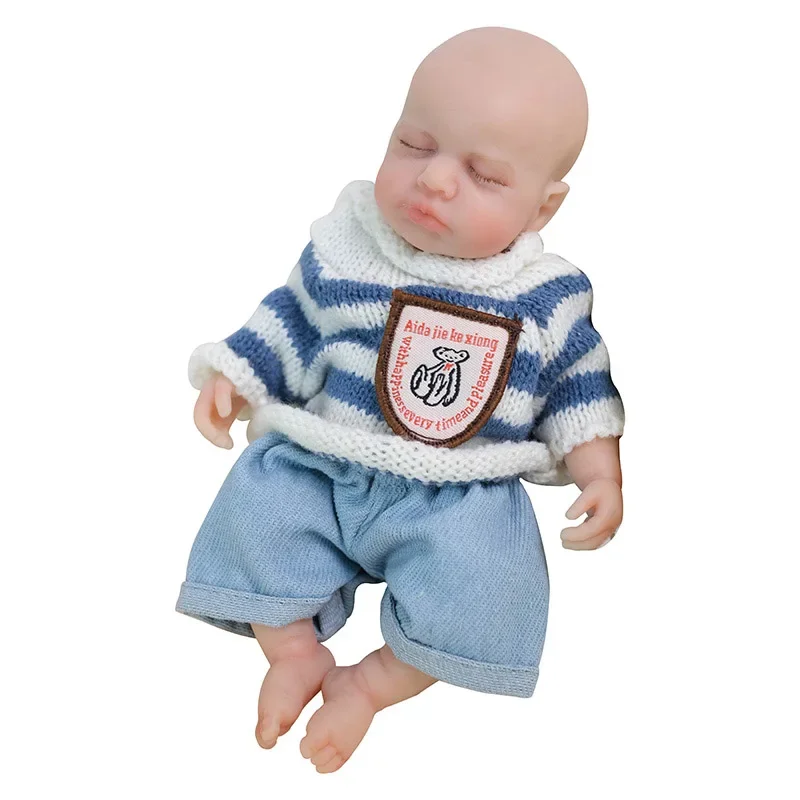 8 inch 20 cm Loulou zacht siliconen lichaam herboren babypop mini handige pop